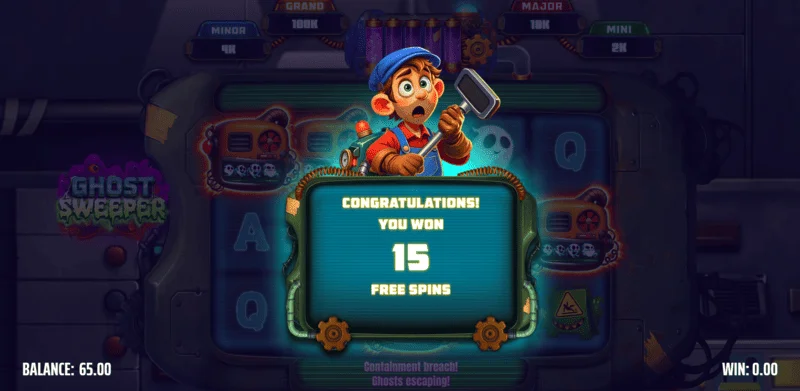 Ghost Sweeper – pokretanje Free Spins