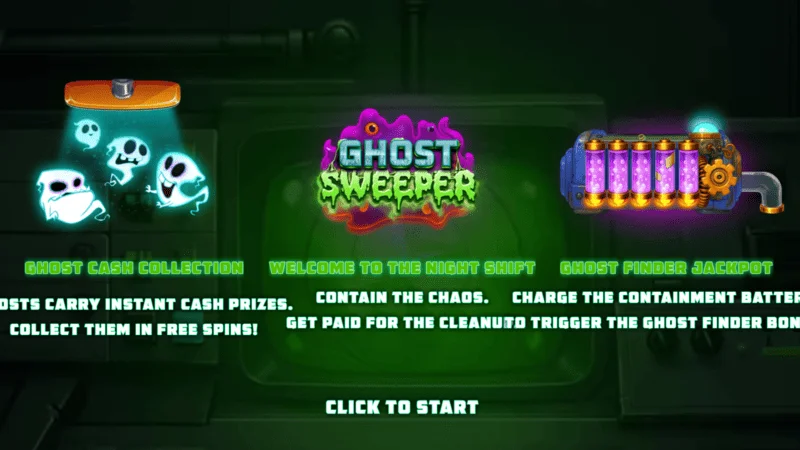 Ghost Sweeper – glavni meni pre početka sesije
